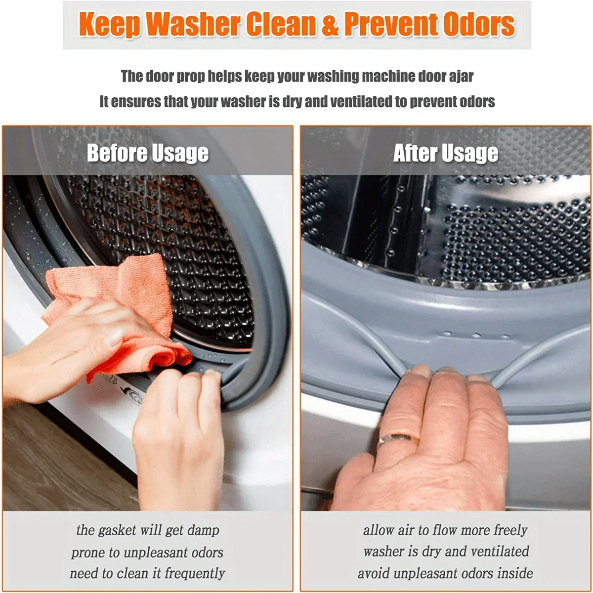 Magnetic Washing Machine Door Holder – Silicone Bracket