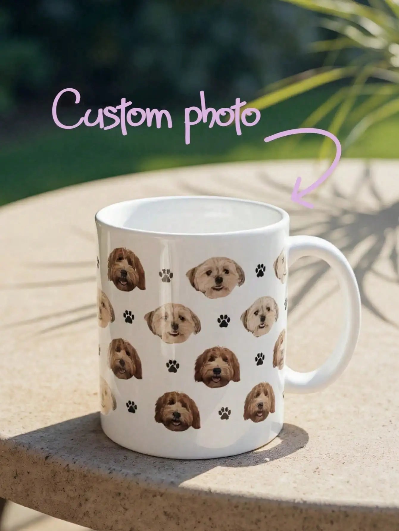 Custom Face Mug Custom Two Face Mug Personalized Photo Anniversary Mug Graduation Gift Birthday Gift Holiday Gift Peaceful Pleasures Health and Wellness