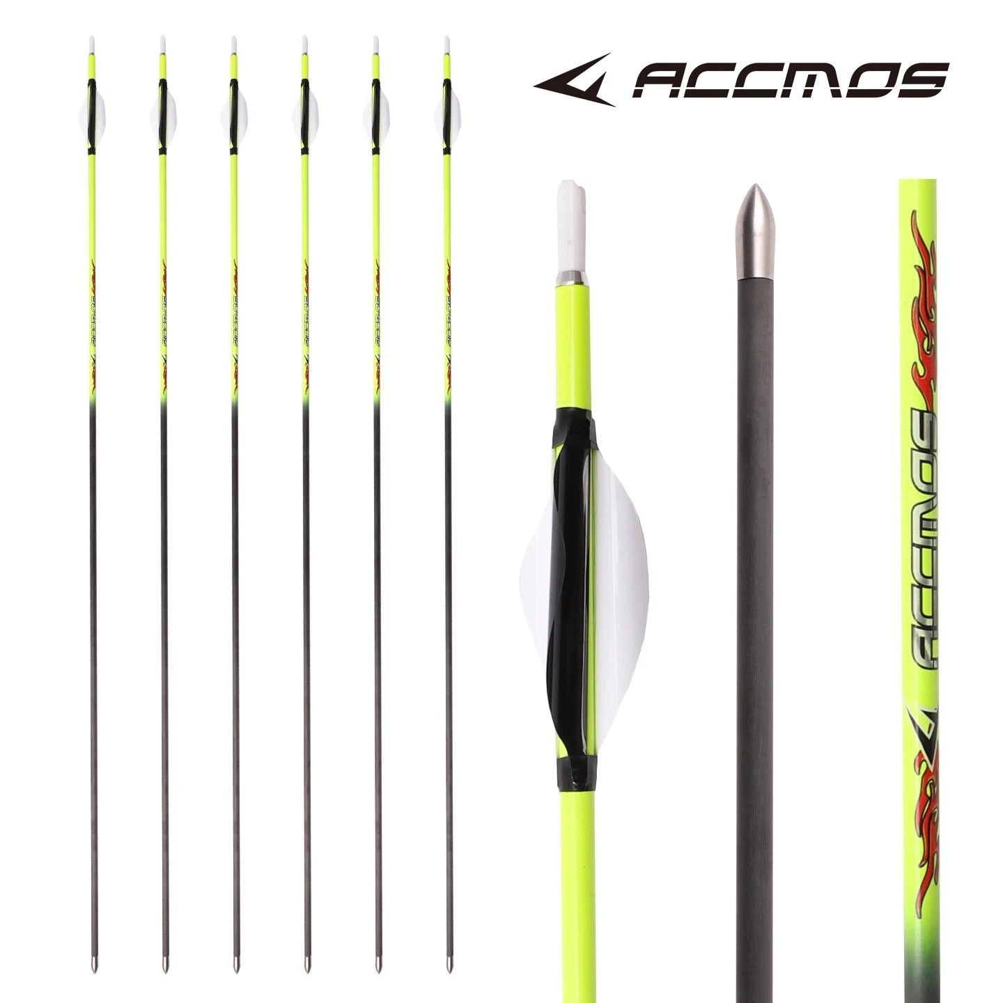 6 12ps ID Pure Carbon Arrow Spine 400 500 600 700 800 900 1000