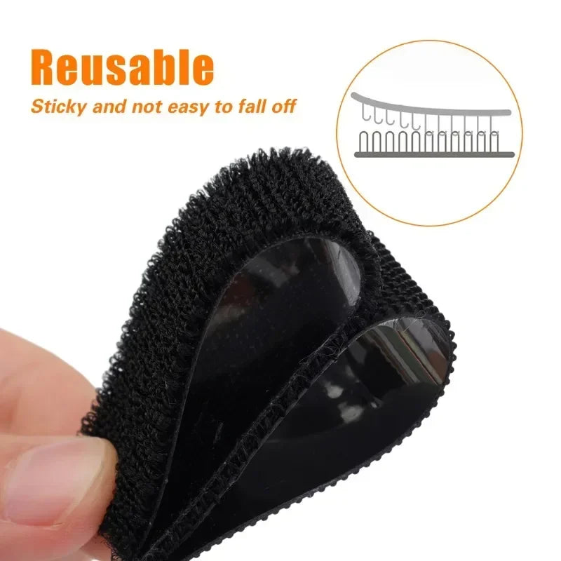 Self-adhesive Tape Carpet Fixing Stickers Diy Non-slip Velcros Double-sided Car Fastener Accessories Sofa Car Floor Mats Apparel Peaceful Pleasures Health and Wellness