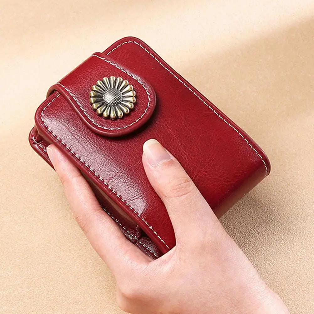 Mini Makeup Bag Portable Lipstick Cosmetic Bag High Quality Genuine Leather Lipstick Packet Lipsticks Storage Pouch With Mirror Peaceful Pleasures Health and Wellness