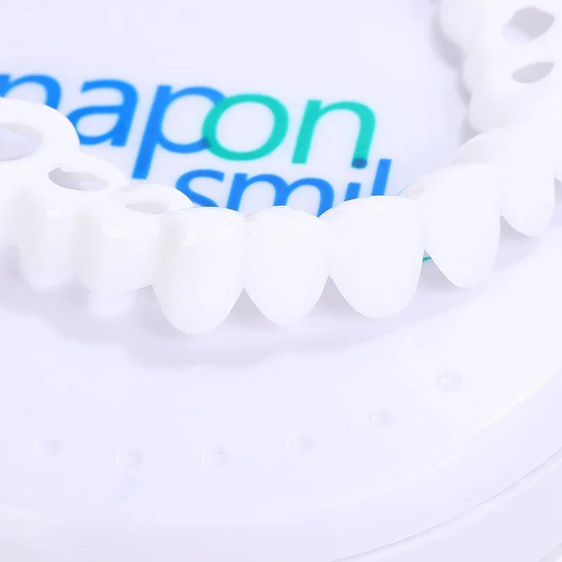 1 Pair Snap on Teeth Veneers for Men and Women Cover The Imperfect Teeth Fake Tooth Instant Confidence Smile Temporary Teeth Peaceful Pleasures Health and Wellness