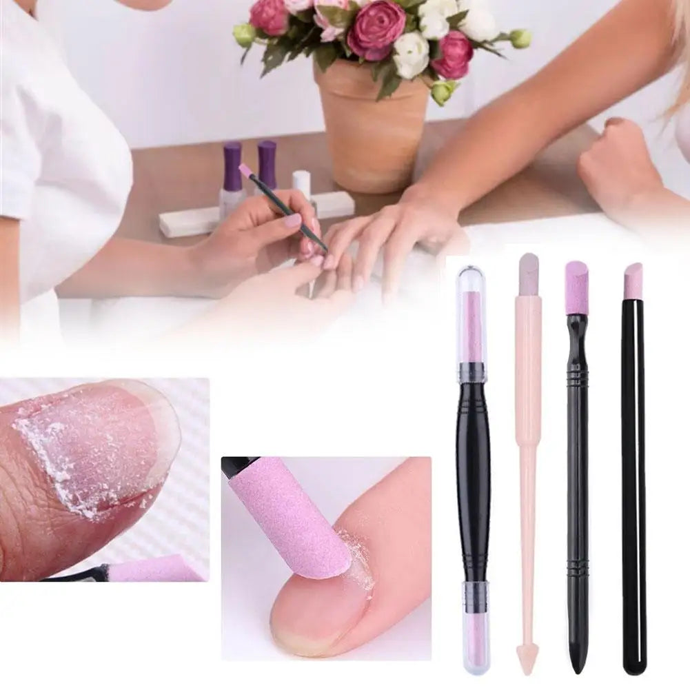 Quartz Stone Cuticle Remover Scrub Pen | Nail Manicure Tool
