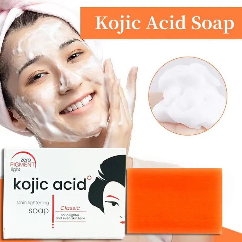 Kojic Acid Soap Face Body 100g Handmade Papaya Soap Deep Cleansing Brightening Skin Whitening Soap For Daily Facial Cleansing Peaceful Pleasures Health and Wellness