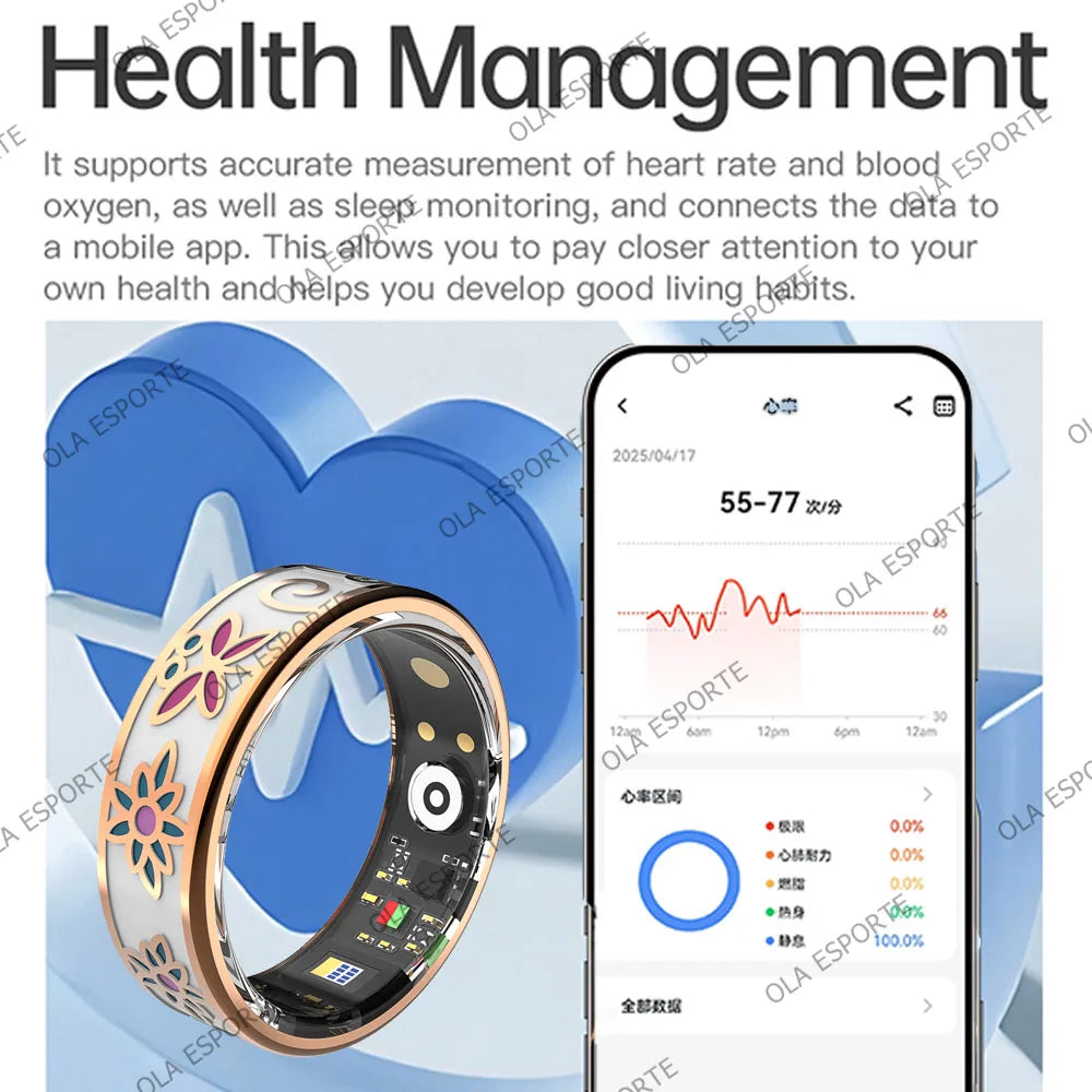 Smart Ring – Heart Rate, Sleep & Blood Oxygen Monitor | 5ATM