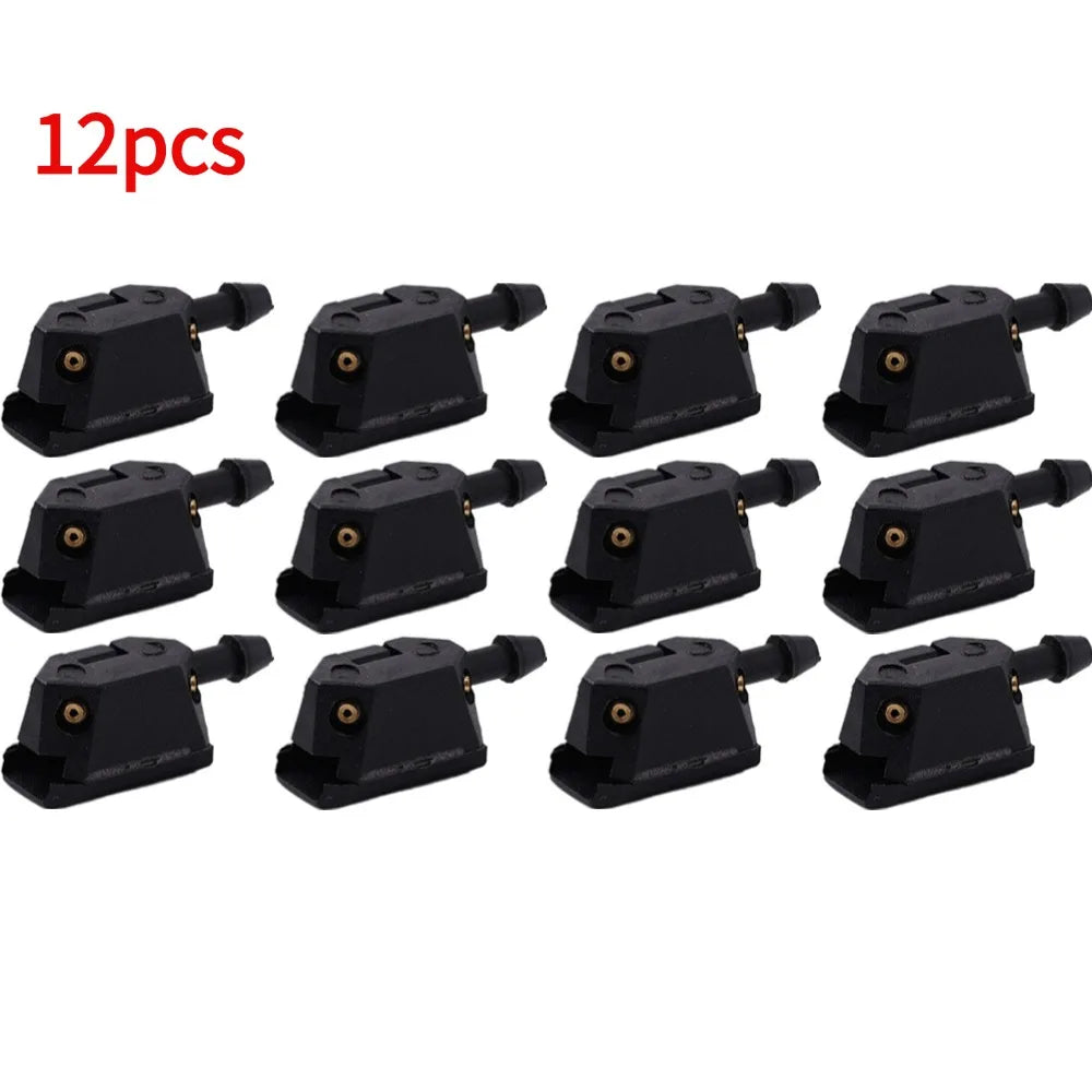 Universal Car Wiper Blade Washer Nozzles for Improved Efficiency Peaceful Pleasures Health and Wellness 12pcs