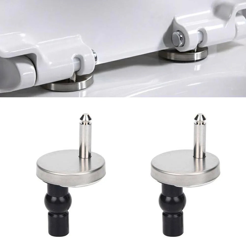 2-Pack Top Fix Toilet Seat Hinges – Soft Release Quick Fit