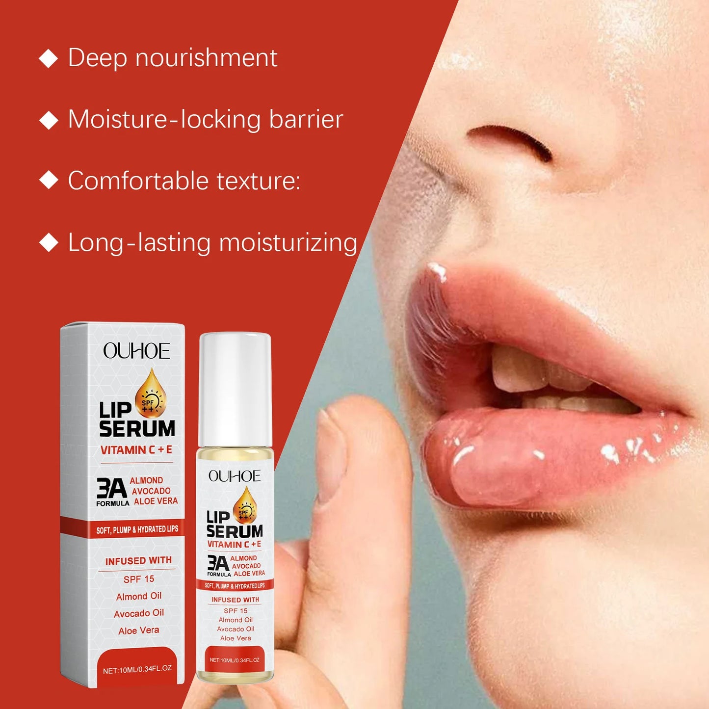 Vitamin C + E Lip Essence Oil – Hydrating Lip Balm & Lip Oil