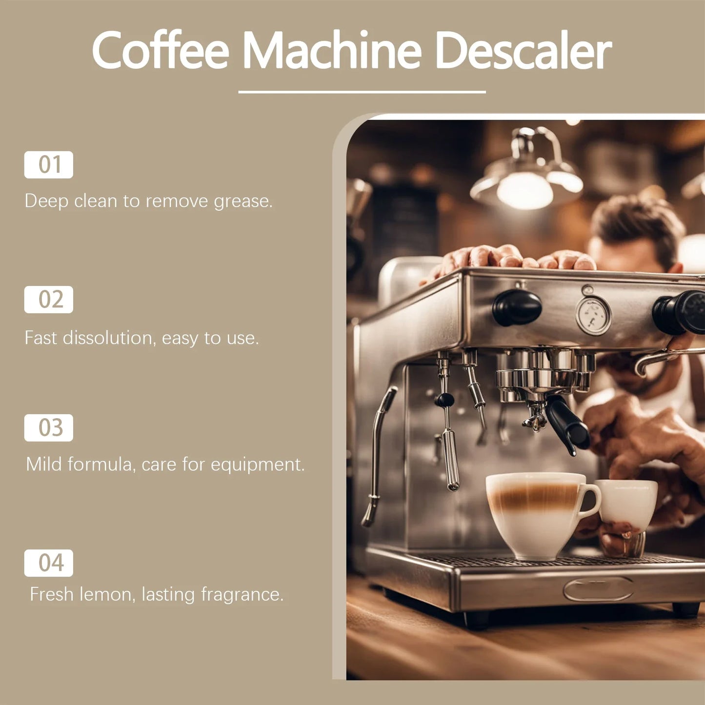 Jue-Fish Coffee Machine Descaler & Cleaner 100ml