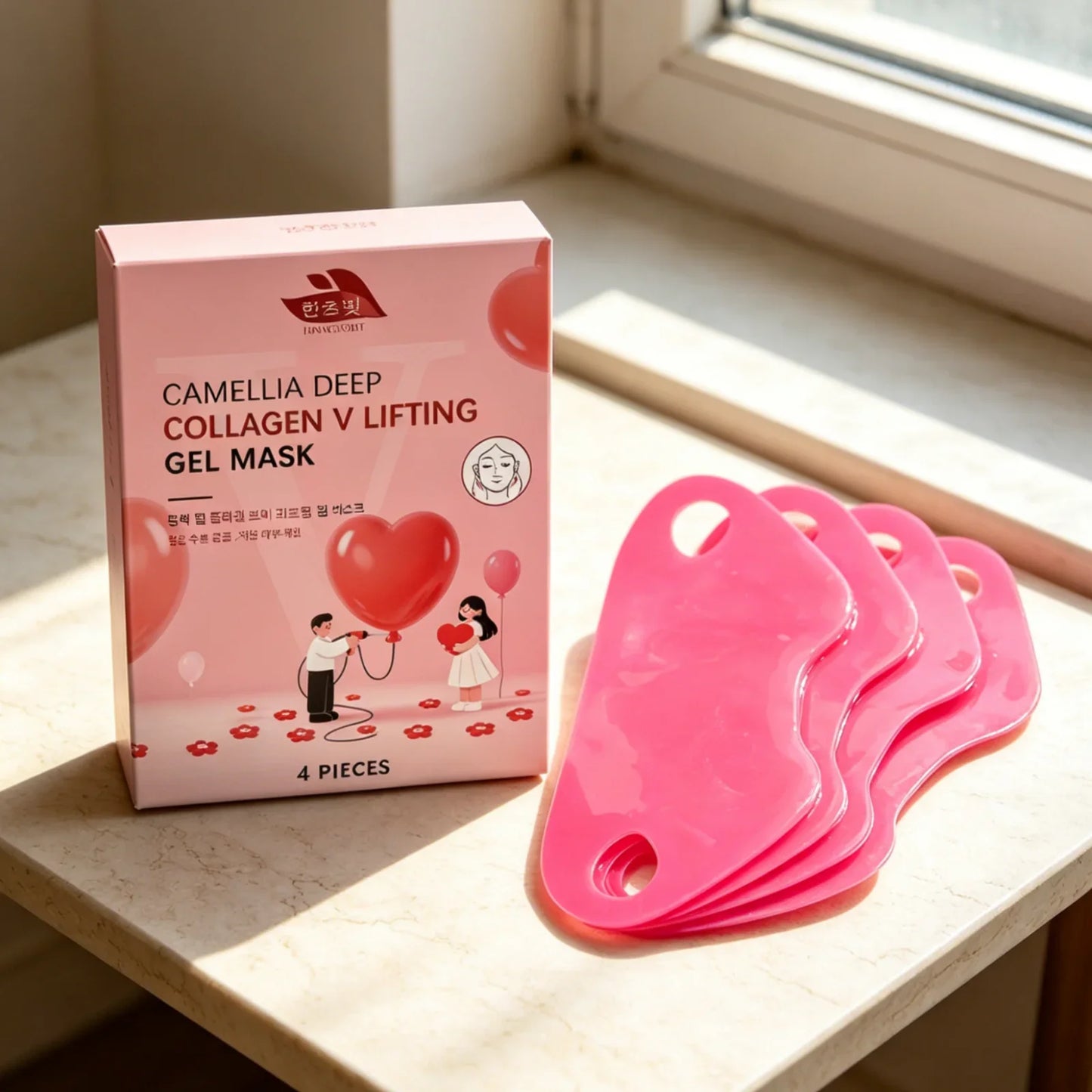Hanchobit Collagen V-Line Lifting Mask – Anti-Wrinkle 4 Pcs