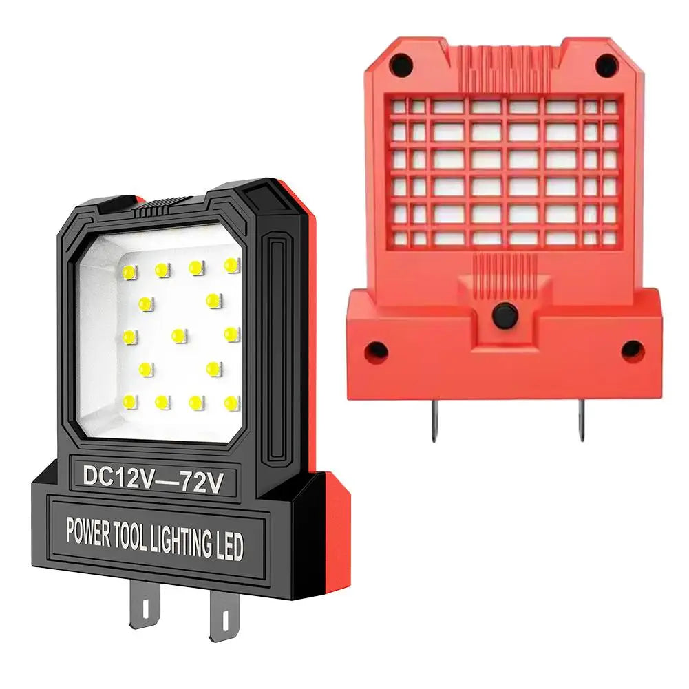 Portable LED Work Light – Power Tool Battery Adapter 12V–85V
