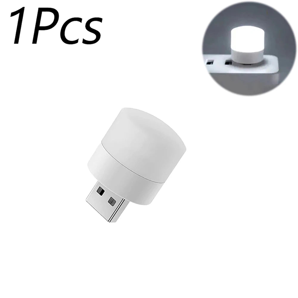 Mini USB LED Night Light – Warm White Eye Protection Lamp