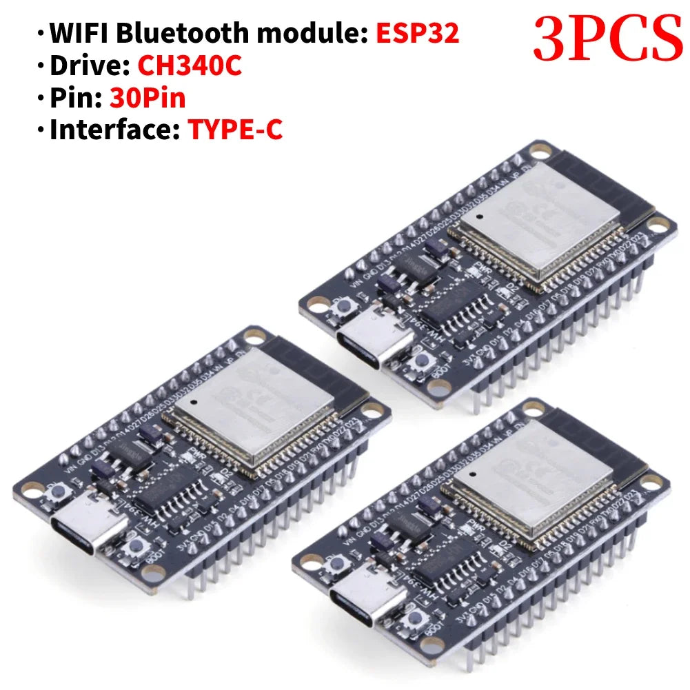 1-3Set E32 CH340C Development Board TYPE-C / Micro USB WiFi+Bluetooth Ultra-Low Power Consumption SPI Wireless Module Peaceful Pleasures Health and Wellness Type-C 3PCS
