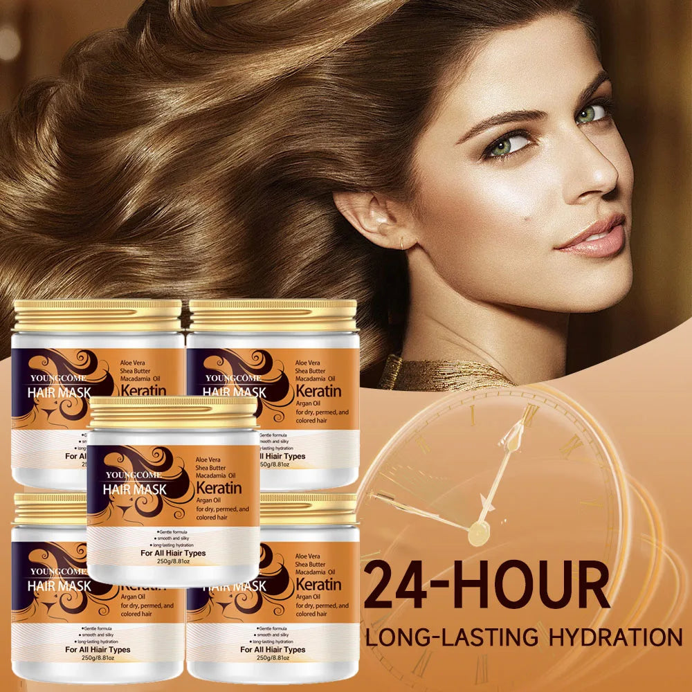 YOUNGCOME 2-in-1 Keratin Hair Mask | Straightening & Color Protect