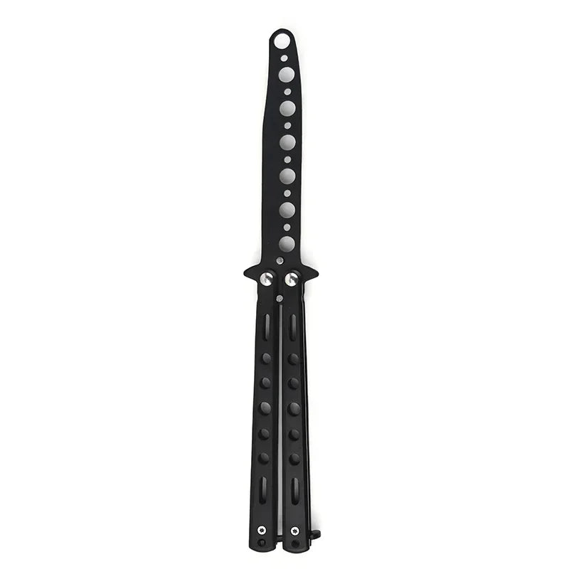 Foldable Comb Stainless Steel Practice Training Butterfly Knife Comb Beard Moustache Brushe Salon Hairdressing Styling Tool Peaceful Pleasures Health and Wellness 5