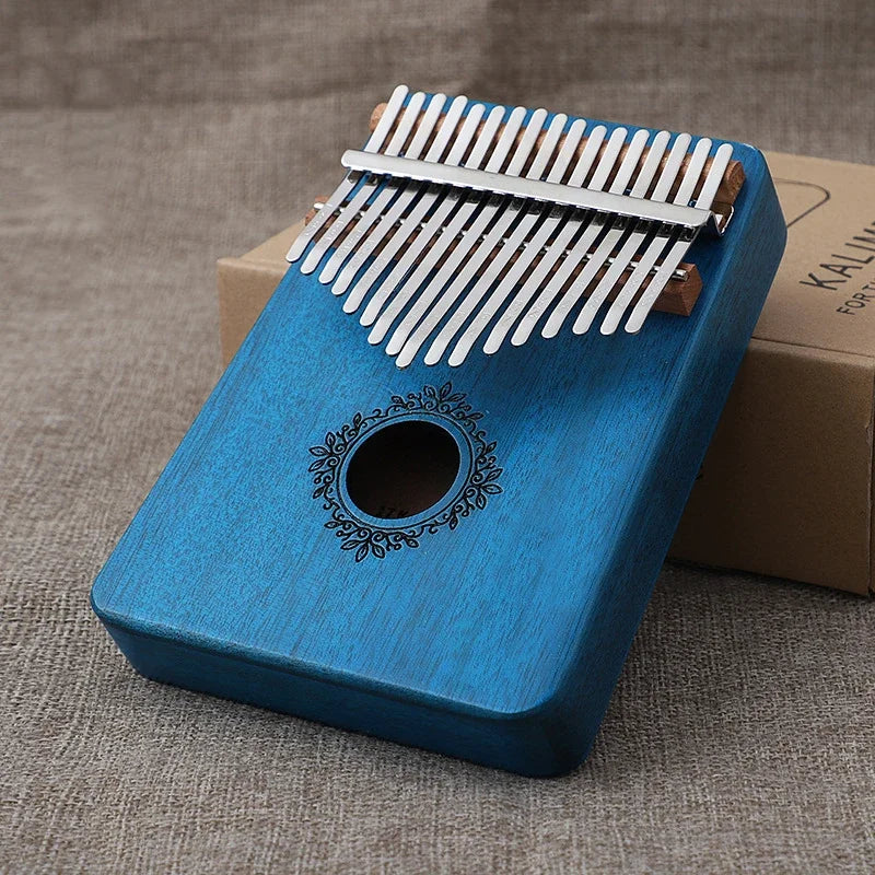 Kalimba 17 Keys Thumb Piano Wood Mahogany Mbira Body Afircan Sanza