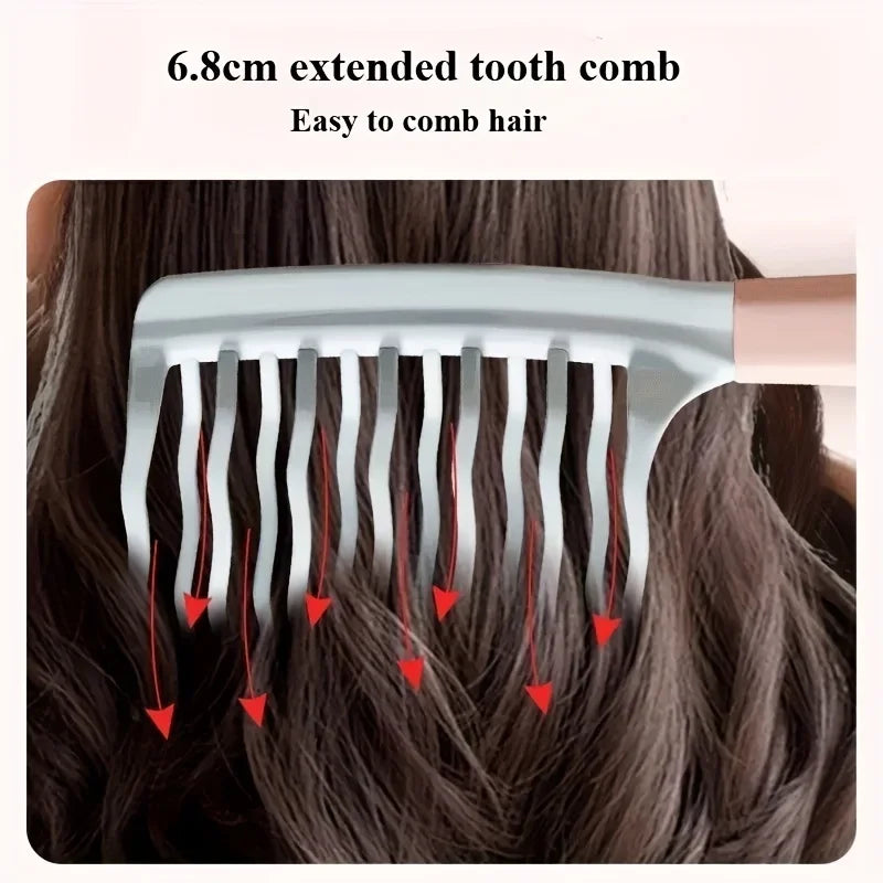 Dual Wide-Tooth Comb for Curly, Long & Voluminous Hair Wide-Tooth Hair Comb Peaceful Pleasures Health and Wellness