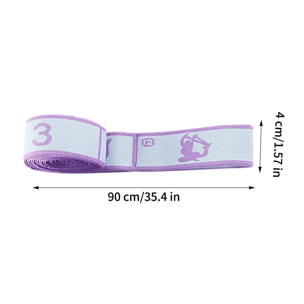 Numbered Resistance Band – Elastic Stretch Belt for Yoga & Fitness