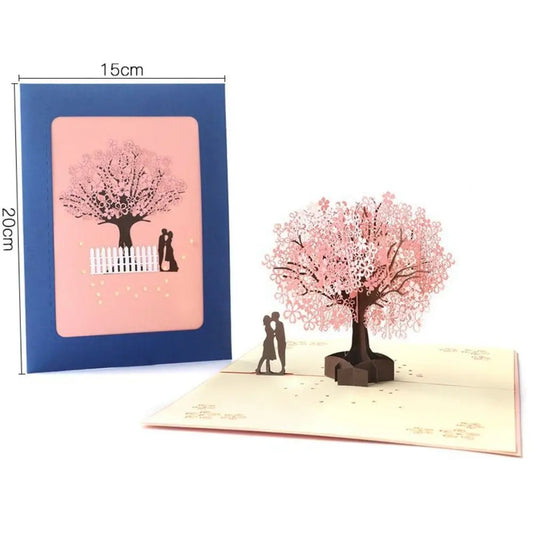 3D Pop-Up Valentine's Day Card | Handmade Paper Sculpture Pop-Up Greeting Card Oasis Select Style 13