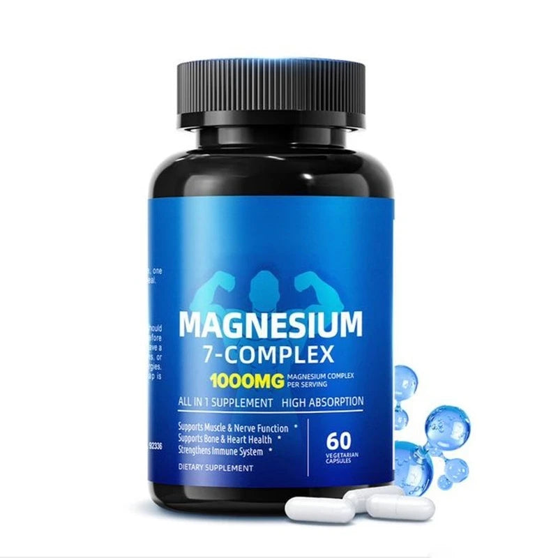 Magnesium 7-Complex 1000mg 7-in-1 High Absorption | 60 Veggie Caps