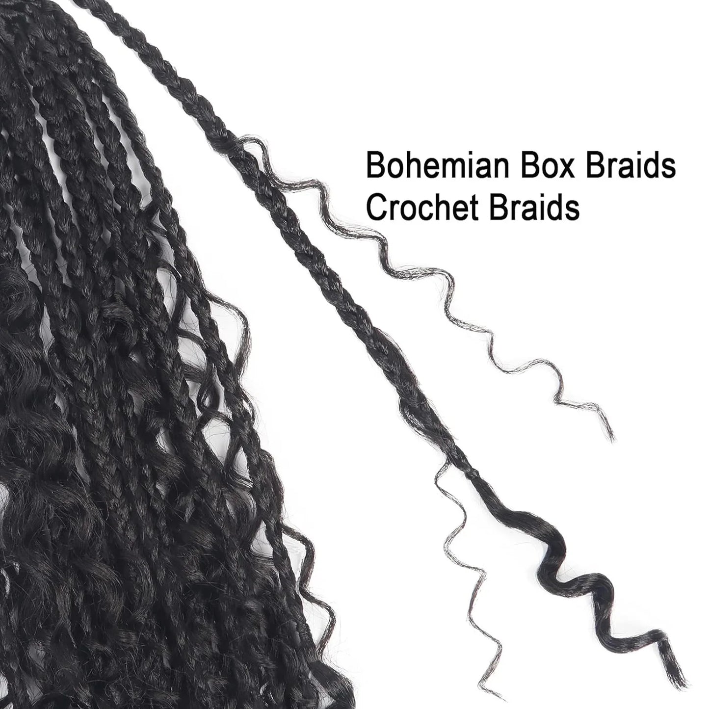 10-Inch Synthetic Bohemian Curly Hair Extensions – 13 Strands