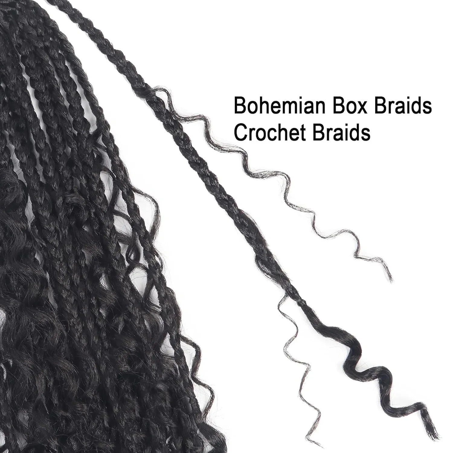 10-inch, 1-pack, 13 strands synthetic Bohemian curly hair is suitable for wedding and travel purposes. Peaceful Pleasures Health and Wellness