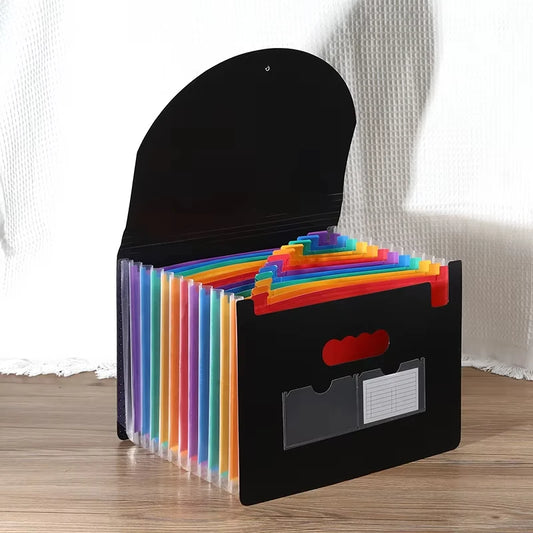 Accordion File Organizer 13/25 Pockets | Expandable Folder Accordion File Organizer Peaceful Pleasures Health and Wellness