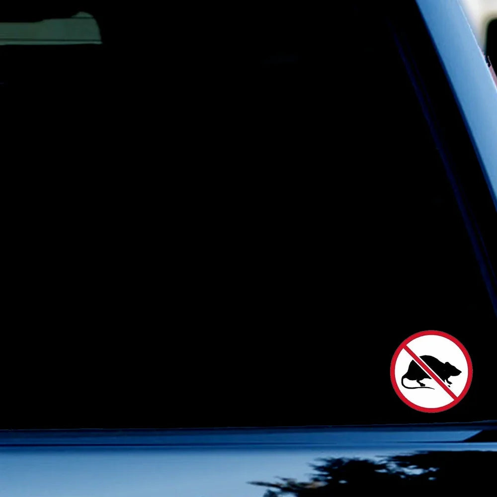 6Pcs 2inch No Rats Sticker And Decal for Decal Car Windows Peaceful Pleasures Health and Wellness