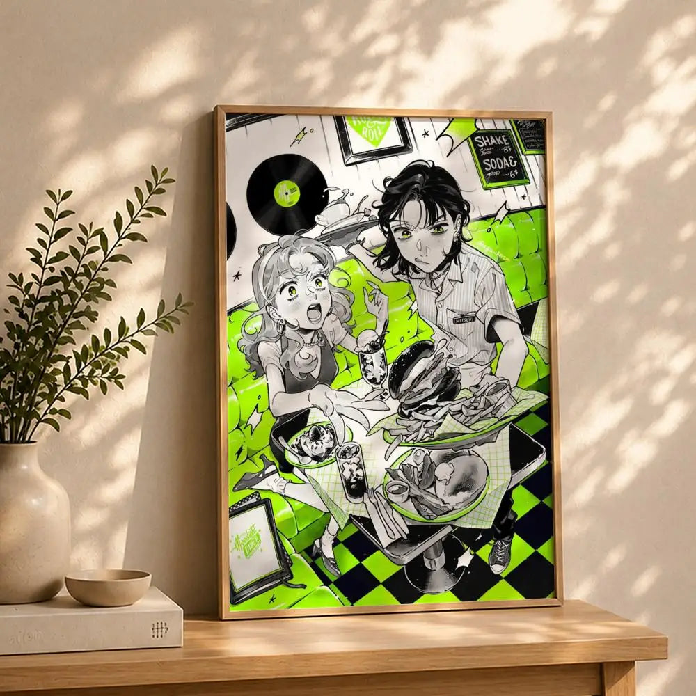 Koga Mitsuki Artist Poster | HD Self-Adhesive Waterproof Wall Art Wall Art Poster Peaceful Pleasures Health and Wellness White11 40X50cmNoframe