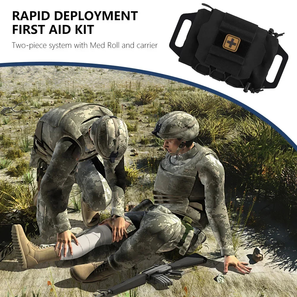 Tactical First Aid Kit Outdoor Hunting Bag Pouch IFAK Kits MOLLE Medical Pouch Rapid Deployment First-aid Survival Kit Peaceful Pleasures Health and Wellness