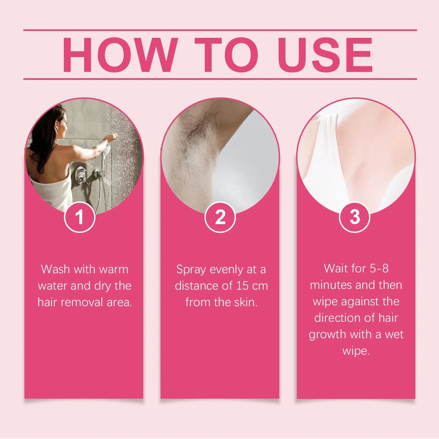 Body Hair Removal Spray – Gentle, Non-Irritating Formula