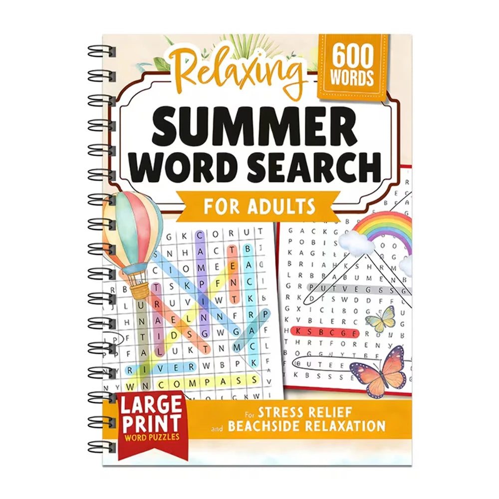 A4 Word Writing Book Digital Coloring Great Way Relax Entertain