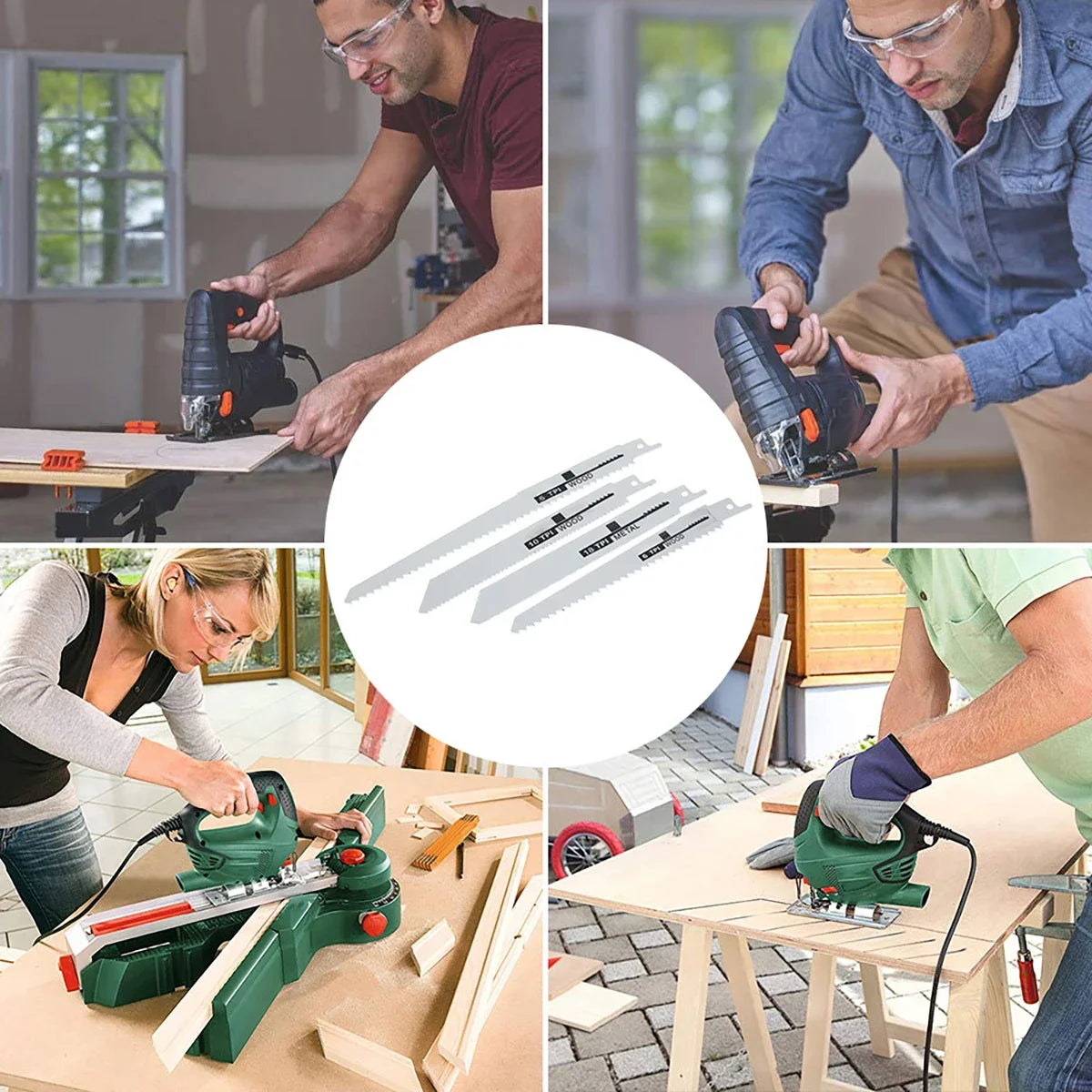 10Pcs Reciprocating Saw Blades Multi-Purpose Saber Saw Handsaw for Wood Metal Plastic Pipe Cutting Power Tool Accessories Peaceful Pleasures Health and Wellness