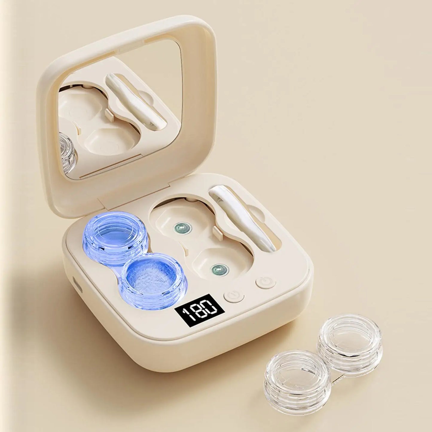 Portable Ultrasonic Contact Lens Cleaner | 360° Deep Clean