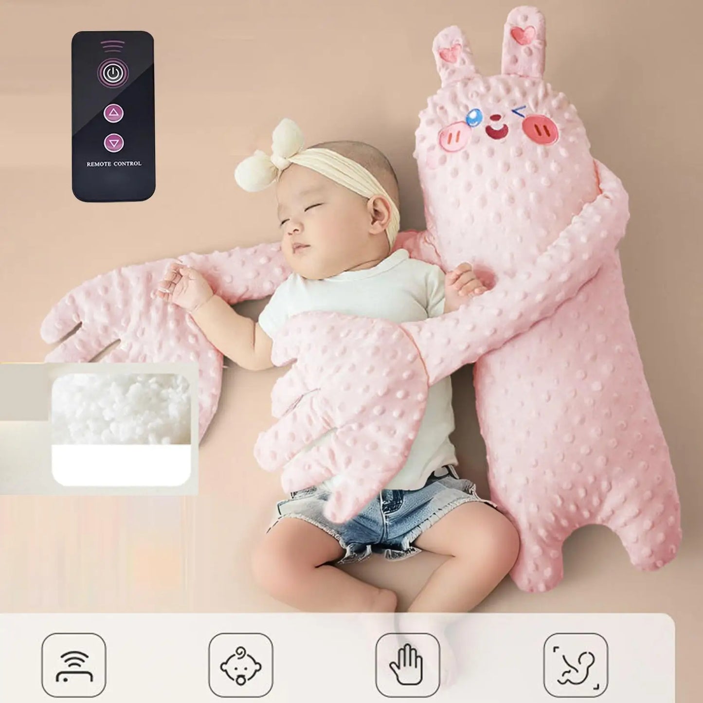 Electric Baby Patting Pillow | Bear Plush Sleep Soother Toy