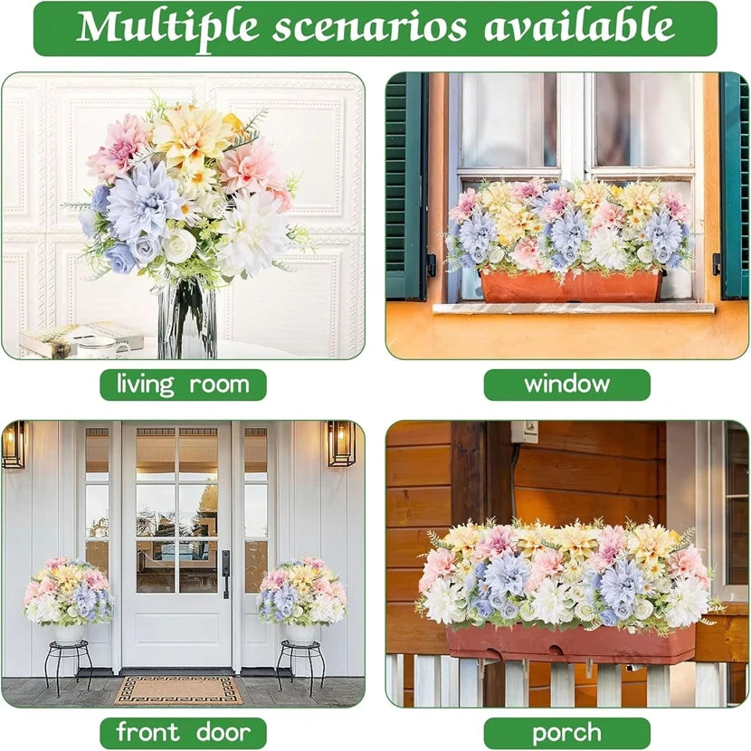 Artificial Silk Rose Flowers – Wedding & Home Décor (1/3 Pcs)