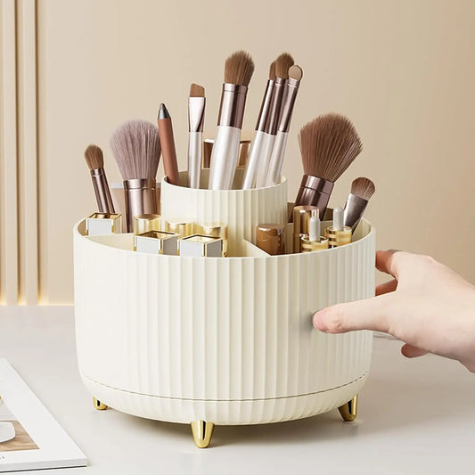 360° Rotating Makeup Organizer | Spinning Countertop Storage Makeup Storage Organizer Peaceful Pleasures Health and Wellness