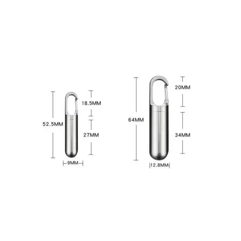 Waterproof Stainless Steel Pill Case | Mini Outdoor Storage Box
