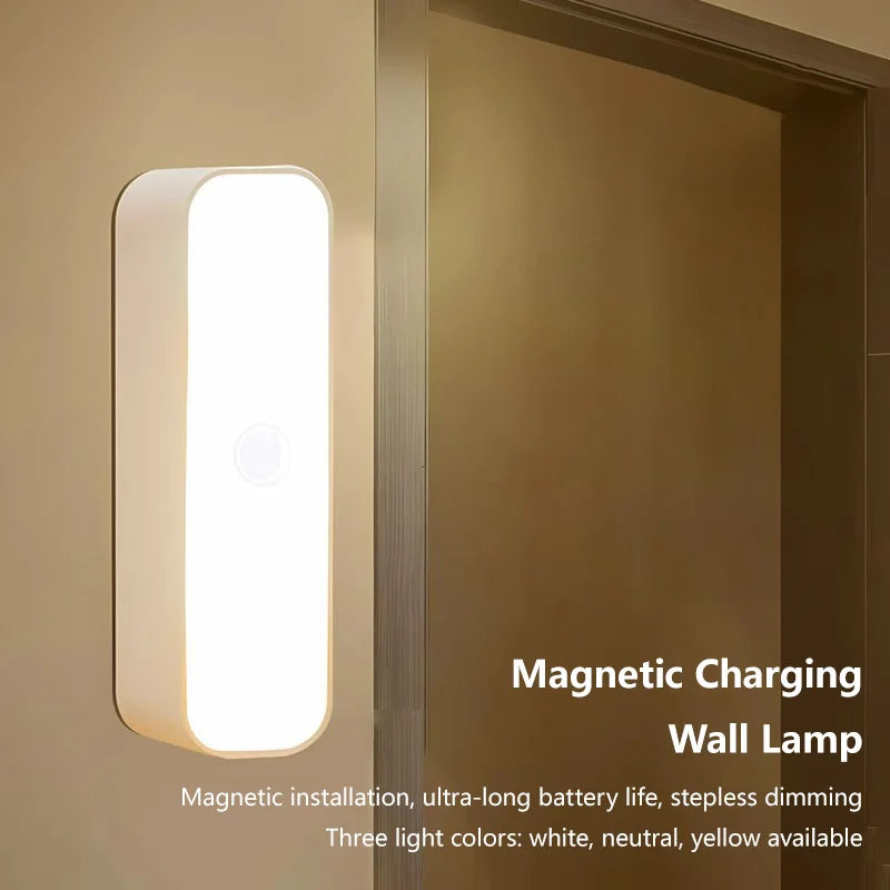 3-Color LED Night Light | Wireless Magnetic Charging Touch Lamp LED Night Light Peaceful Pleasures Health and Wellness