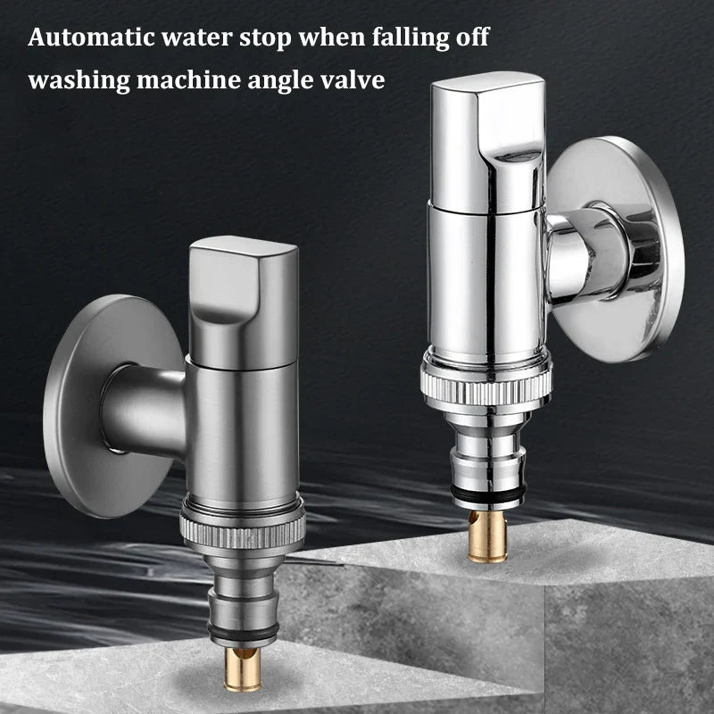 Automatic Water Stop Valve | All-Copper Washing Machine Faucet