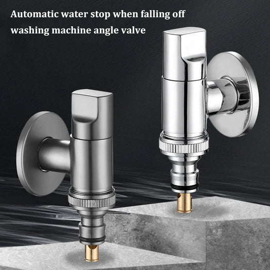 Automatic Water Stop Valve | All-Copper Washing Machine Faucet Water Stop Valve Oasis Select