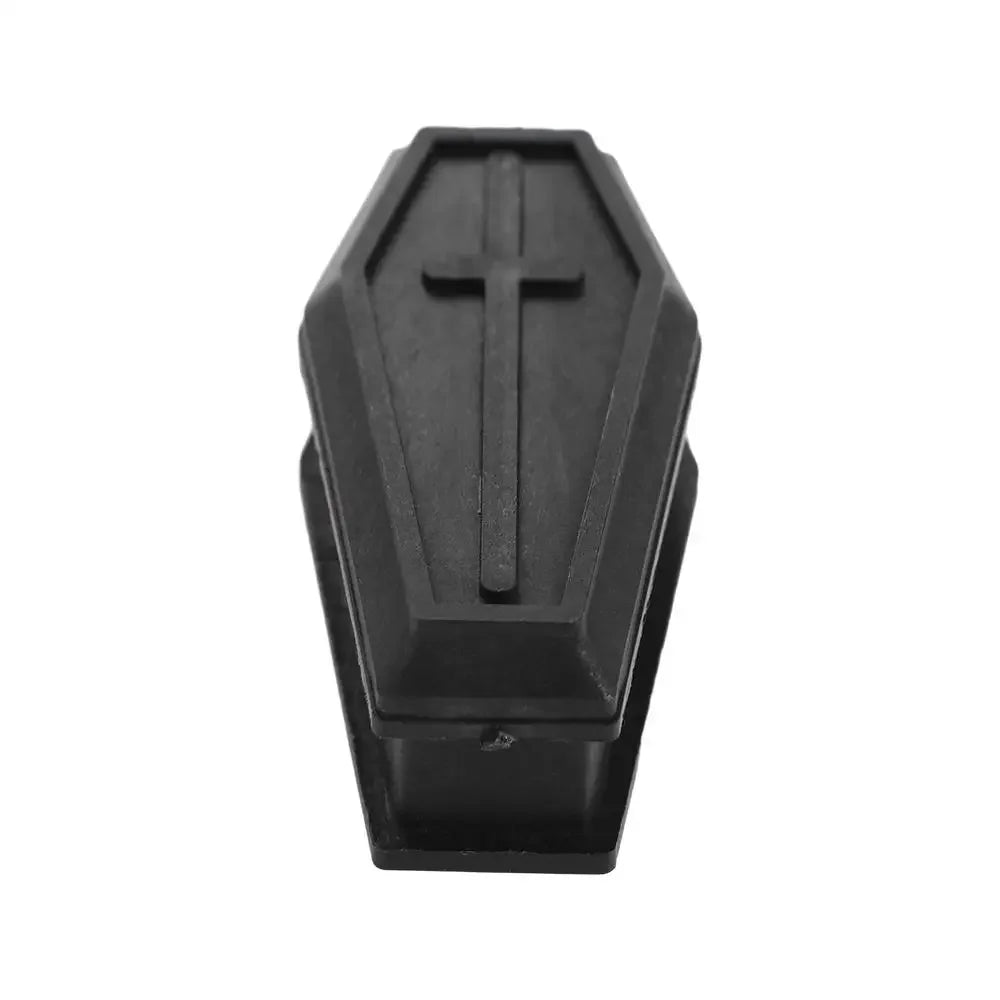 Mini Coffin Box Halloween Black Coffin Decoration Landscape Model Mock Storage Box Toy Decoration Peaceful Pleasures Health and Wellness