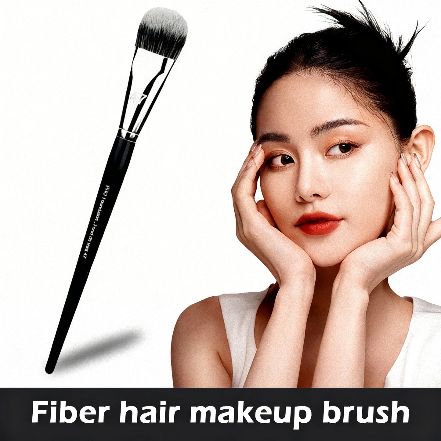 Flat Foundation & Concealer Brush – Ergonomic Handle