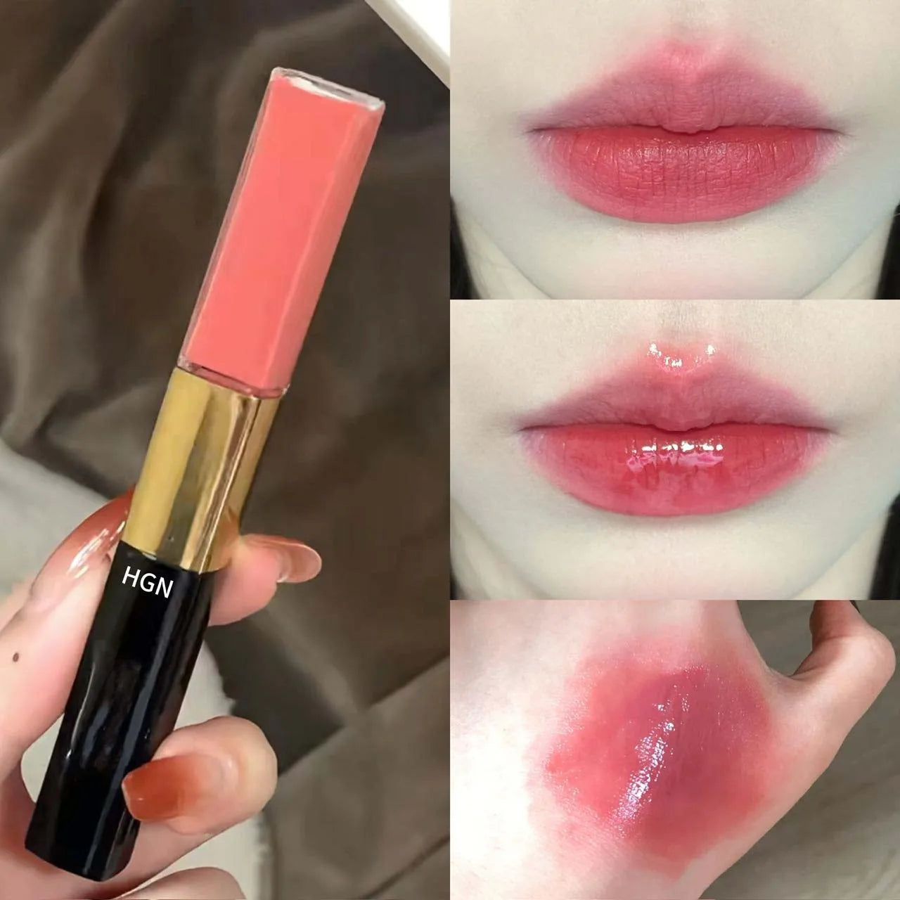 2-in-1 Matte & Mirror Lip Gloss | Double-Ended Lip Glaze