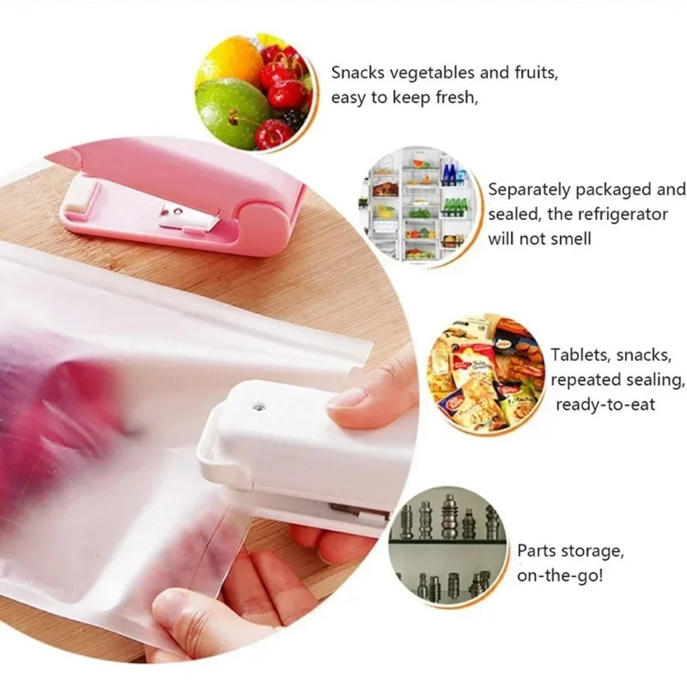 Mini Portable Heat Bag Sealer – Keep Food Fresh & Airtight