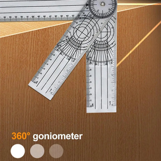 7-Inch 360° Goniometer Multi-Ruler – Angle Protractor with Parallel Lines Measuring Tool Peaceful Pleasures Health and Wellness france