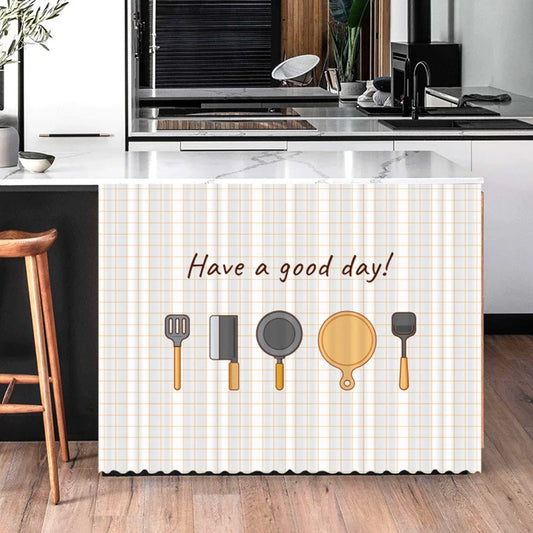 No-Drill Kitchen Cabinet Curtain – Dust & Oil Fume Cover Cabinet Cover Curtain Oasis Select