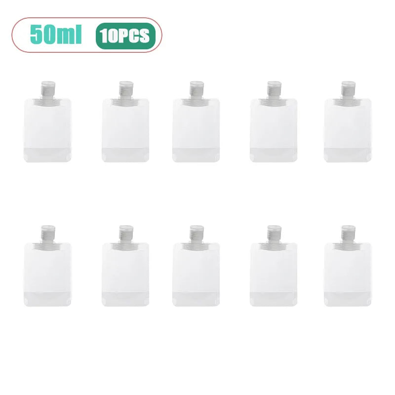 Refillable Squeeze Travel Pouches – Leak-Proof 10-30 Pack