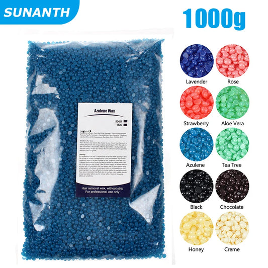 500g 200g 400g 1000g Depilation Wax Pot Hard Wax Beans Wax Beads for Hair Removal Body Wax Removal Hot Film Beans For Women Peaceful Pleasures Health and Wellness