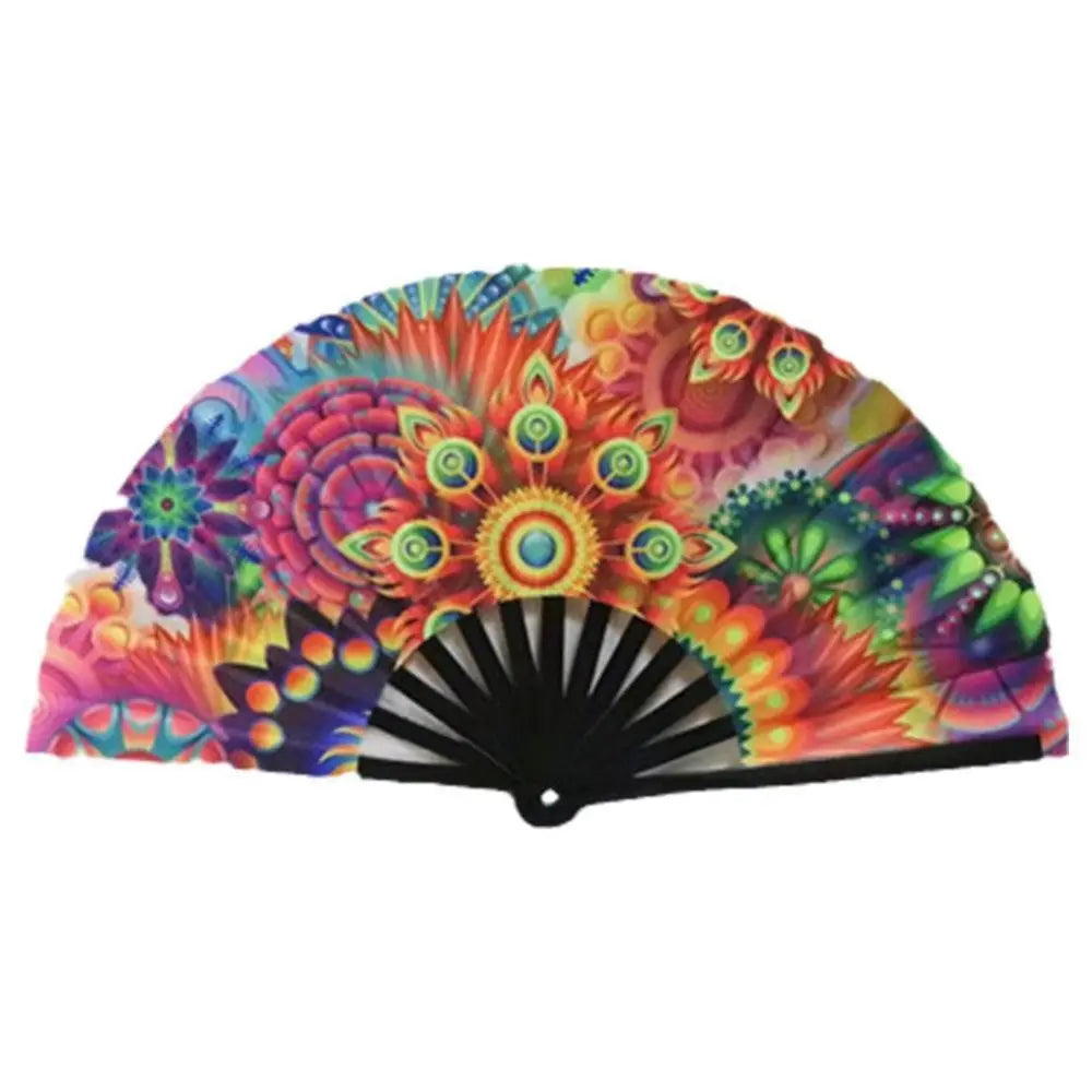 Bamboo Silk Cat Pattern Folding Fan – Decor & Gift